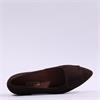 Paul Green Slip On Square Detail Loafer - Brown Suede